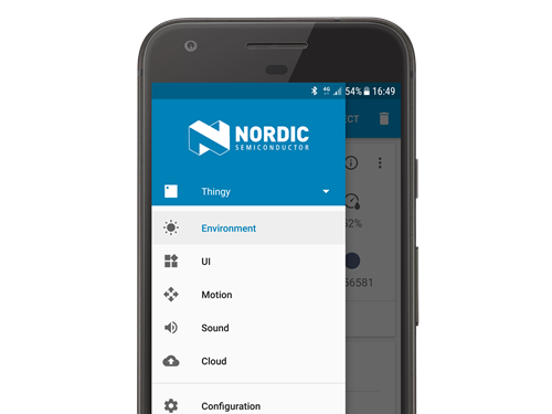 Меню Nordic Thingy:52