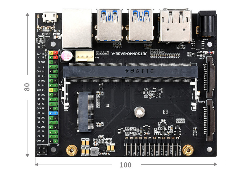 Jetson Nano Base Board — габарити