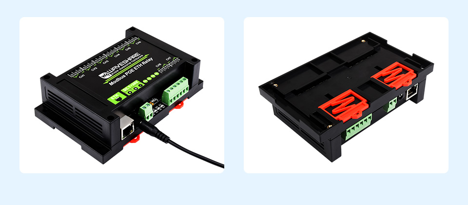 Корпус Waveshare Modbus POE ETH Relay для монтажу на рейку