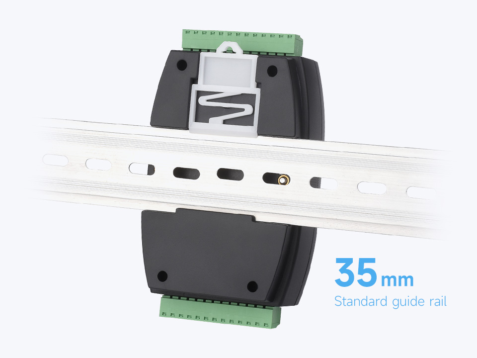 Монтаж модуля Modbus RTU IO 8CH на DIN-рейку