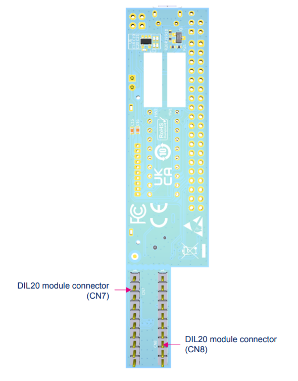 STM32C0116-DK — вигляд плати