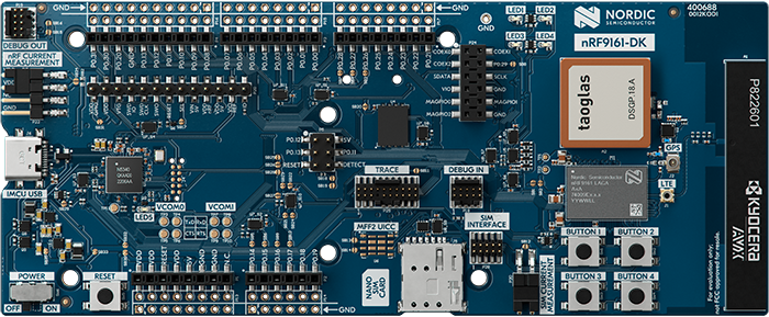 Вміст комплекту nRF9161 DK