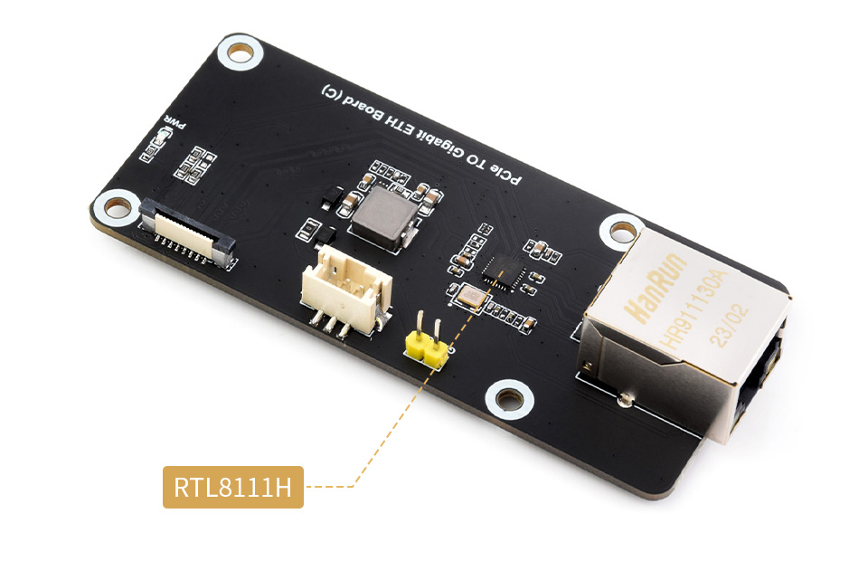 Оригінальний чіп RTL8111H на PCIe TO Gigabit ETH Board (C) Waveshare PCIe TO Gigabit ETH Board (C) з чіпом RTL8111H