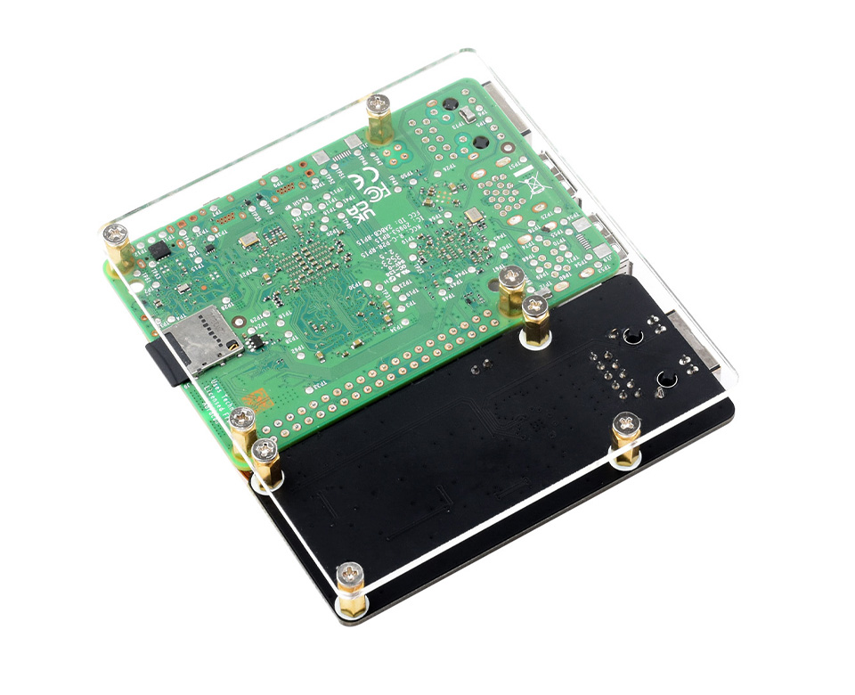 Бічне кріплення PCIe TO Gigabit ETH Board (C) для економії місця Бічний монтаж PCIe TO Gigabit ETH Board (C) з акриловою пластиною
