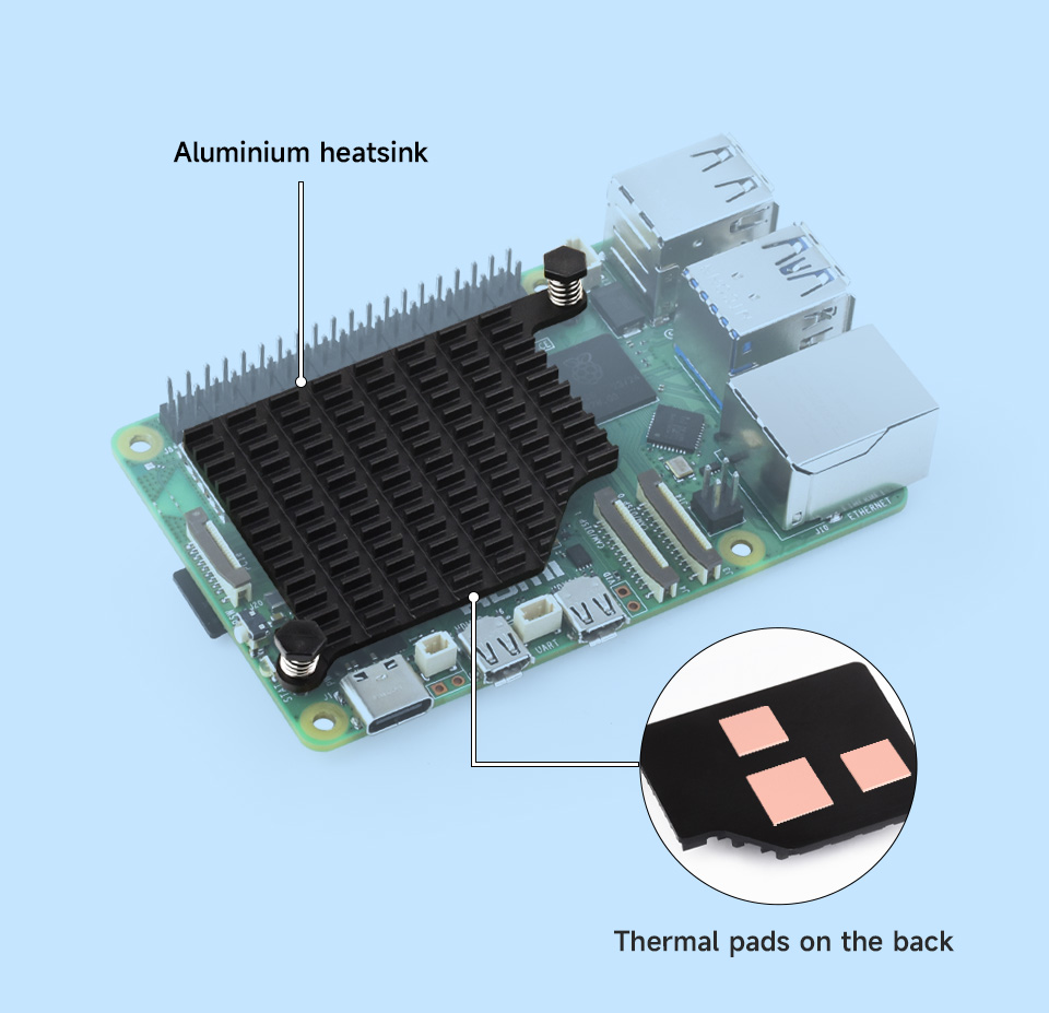 Pi5-Passive-Cooler-C: вигляд і конструкція ребер