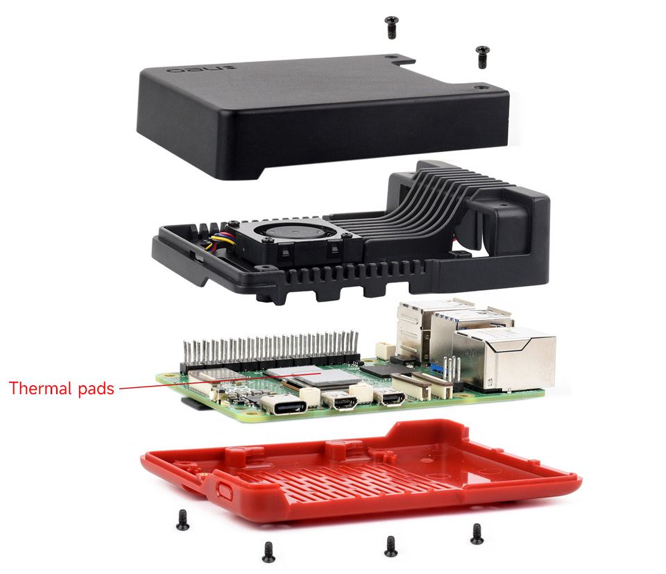 Збірка корпусу Argon NEO для Raspberry Pi 5