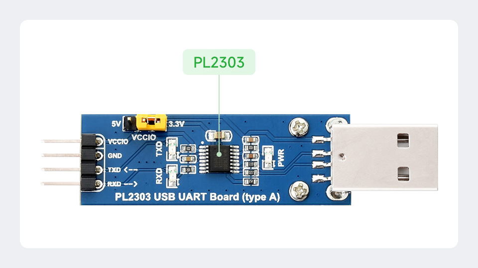 Деталі плати адаптера PL2303 USB UART Board V2 Waveshare