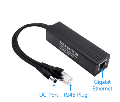 Промисловий PoE сплітер Waveshare Industrial Gigabit PoE Splitter загальний вигляд
