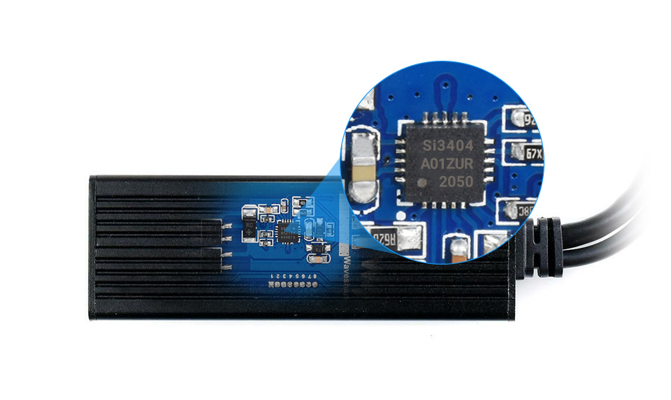 Industrial Gigabit PoE Splitter з USB-C — вигляд