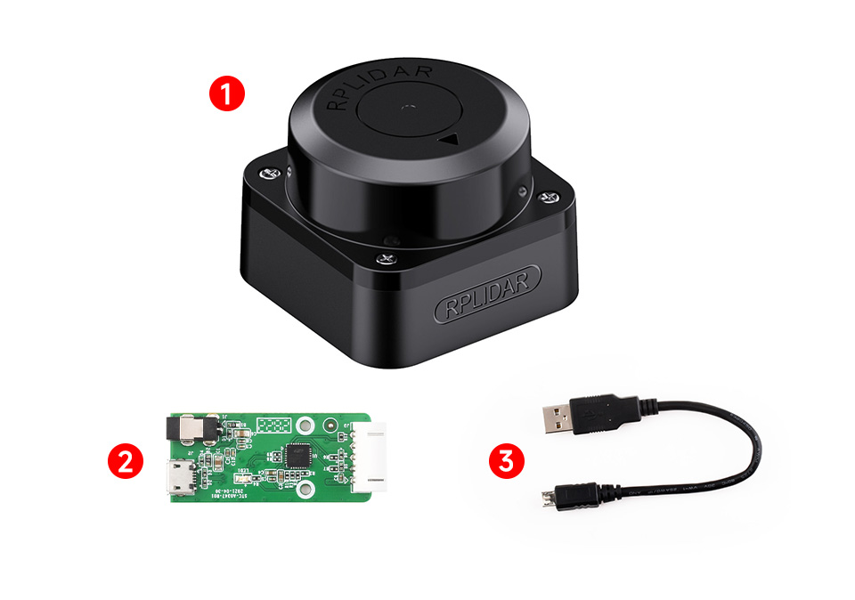 RPLIDAR C1 — комплект поставки