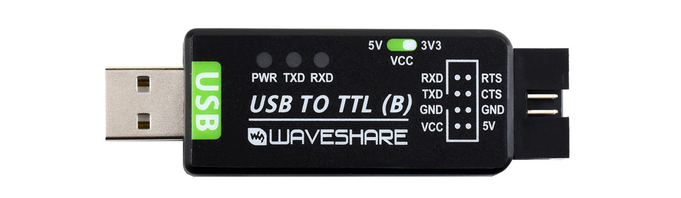 Розпіновка роз’єму адаптера Waveshare USB TO TTL (B) 21550